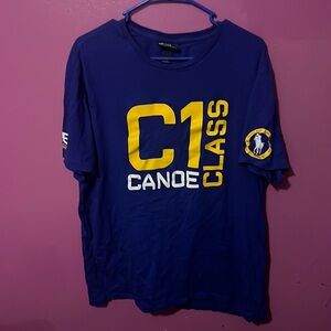 Rare Vtg Polo Ralph Lauren C1 Canoe T Shirt Tee RL 93 1992 CP-92 M XXl